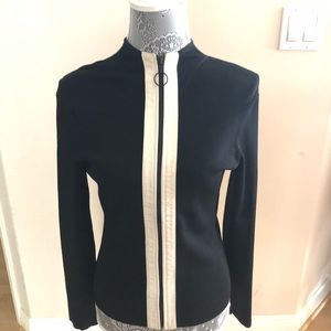 INC CONCEPTS Knit black  and white JACKET